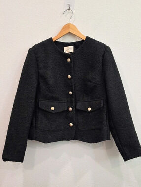 Universal Thread Black Boucle Blazer